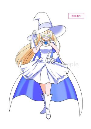 吉山みかん ()さんの白い魔法使い（少女）のキャラクターデザインへの提案