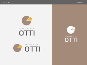 Y's Factory (ys_factory)さんのイタリアンバル「OTTI(オッティ)」のロゴへの提案