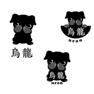 marukei (marukei)さんの黒パグをモチーフとしたアパレルブランドのロゴへの提案