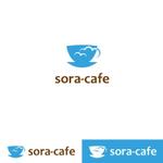 twoway (twoway)さんのカフェ「sora-cafe」のロゴへの提案