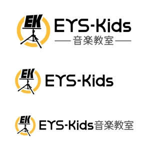 殿 (to-no)さんのEYS-Kids音楽教室のロゴへの提案