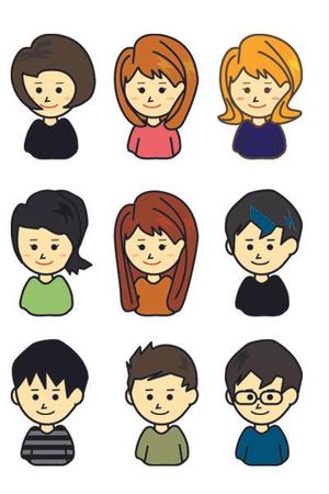 シナダン (gunmastrer)さんのアバターイラスト制作（女性アバター10個＋男性アバター5個、計15個）への提案