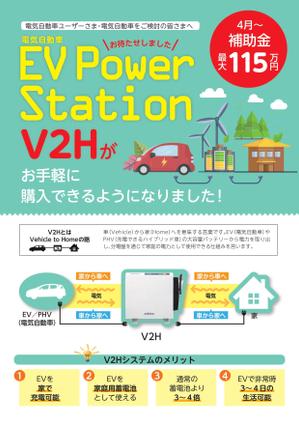 松崎 知子 (mtoko)さんのV2H/EVのチラシ作成への提案