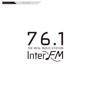 tikaさんの「76.1 THE REAL MUSIC STATION InterFM」のロゴ作成への提案