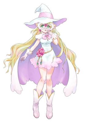 Unyaco (Tsukapon)さんの白い魔法使い（少女）のキャラクターデザインへの提案