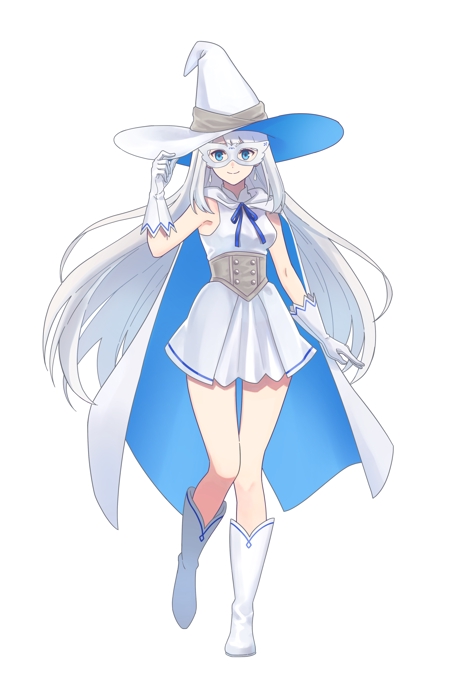倉坂 (kura_saka)さんの白い魔法使い（少女）のキャラクターデザインへの提案