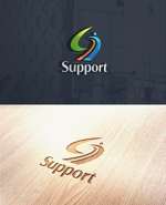utamaru (utamaru)さんの新設会社　(株)サポート　の企業ロゴへの提案
