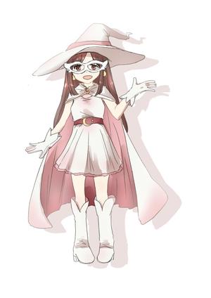 さんの白い魔法使い（少女）のキャラクターデザインへの提案