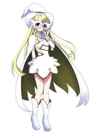 奏人 つき (tsukina05)さんの白い魔法使い（少女）のキャラクターデザインへの提案