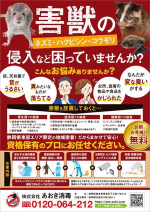 wakaba (wakaba_design)さんの害獣駆除チラシ作成への提案