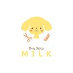 akipic (akipic)さんのトリミングショップ　Dog salon MILK の　ロゴへの提案