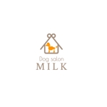 Okumachi (Okumachi)さんのトリミングショップ　Dog salon MILK の　ロゴへの提案