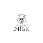 HIRAISO SIMONE (uramadara-h)さんのトリミングショップ　Dog salon MILK の　ロゴへの提案