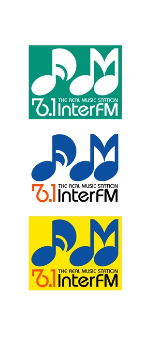 和宇慶文夫 (katu3455)さんの「76.1 THE REAL MUSIC STATION InterFM」のロゴ作成への提案