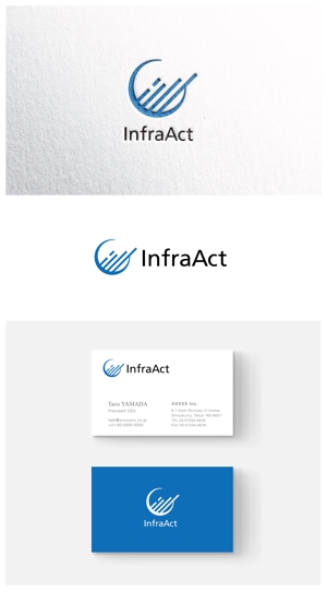 ainogin (ainogin)さんの道路橋などインフラ構造物の点検ビジネス”InfraAct（インフラアクト）”のロゴへの提案