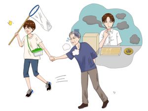 りんご (ringo_p)さんのクリニックの疾患解説ページ（慢性閉塞性肺疾患）のイラストへの提案