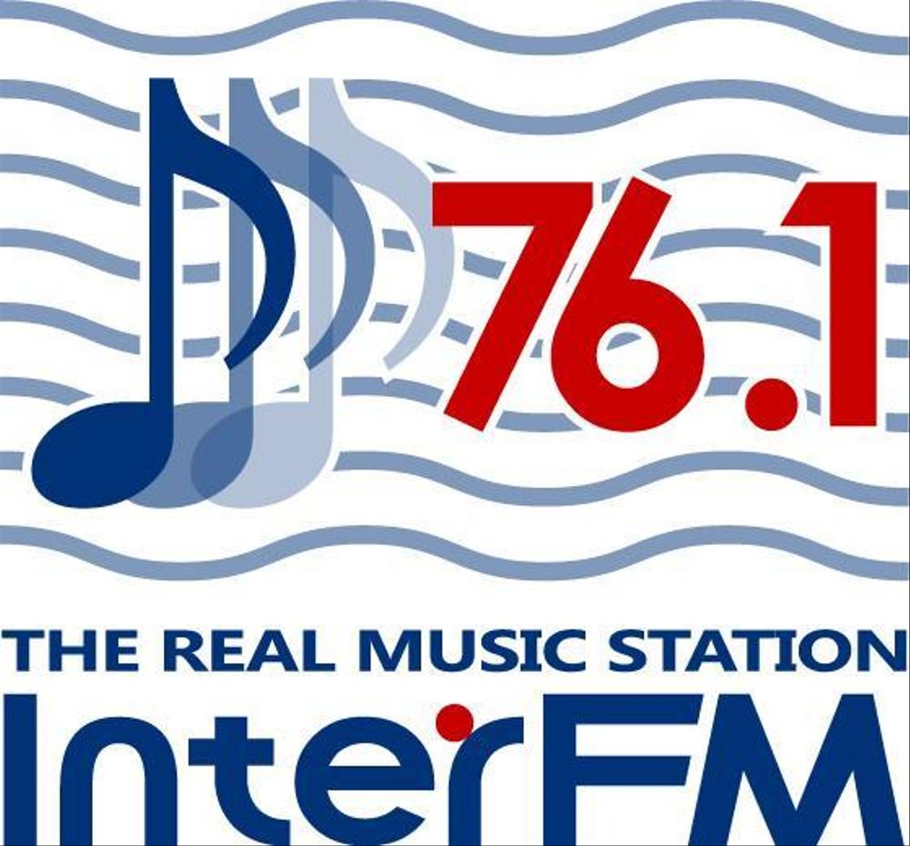 「76.1 THE REAL MUSIC STATION InterFM」のロゴ作成