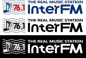 さんの「76.1 THE REAL MUSIC STATION InterFM」のロゴ作成への提案