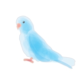 やちよ (yachiyo05)さんのパステル系の青い鳥のイラストへの提案