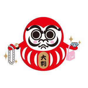 かものはしチー坊 (kamono84)さんの中古品の買取店「大判屋」だるまのイメージキャラクターへの提案