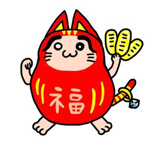 動物系キャラ制作が得意　ラフ無制限&無料 (nobanasi)さんの中古品の買取店「大判屋」だるまのイメージキャラクターへの提案