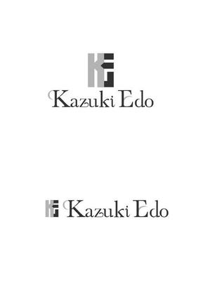 グラフィックデザイン「道」 (michiya_w)さんのアーティスト「Kazuki Edo」のロゴへの提案