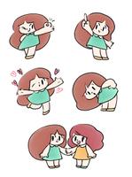 07kbさんの2頭身の可愛らしい女の子のキャラクターへの提案