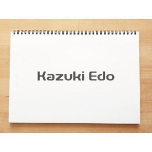 yusa_projectさんのアーティスト「Kazuki Edo」のロゴへの提案