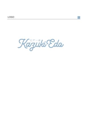 IZNAK Design  (iznak)さんのアーティスト「Kazuki Edo」のロゴへの提案