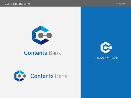 Y's Factory (ys_factory)さんの著作権サービス「Contents Bank」のロゴへの提案