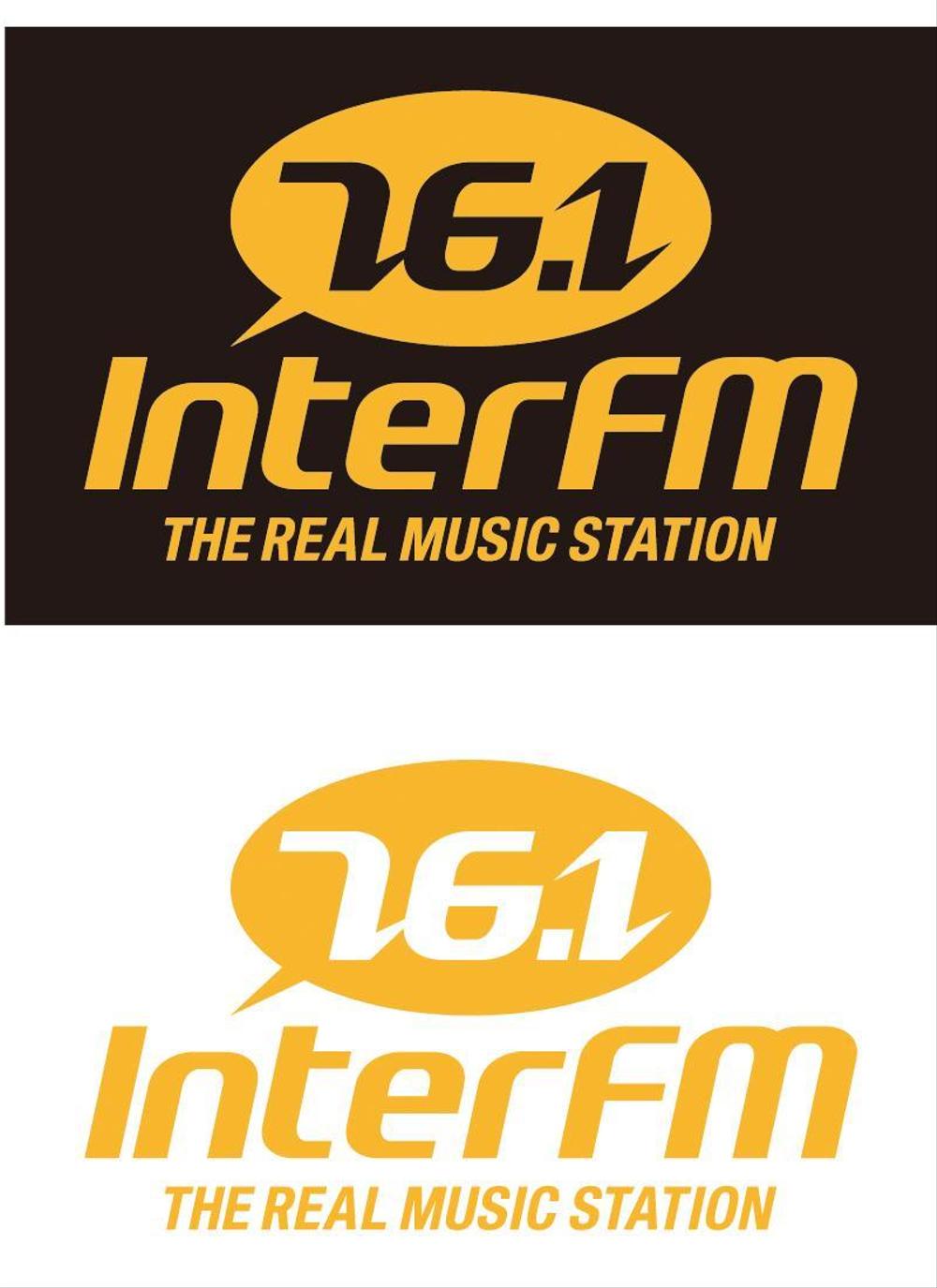 「76.1 THE REAL MUSIC STATION InterFM」のロゴ作成