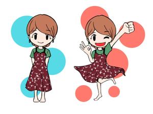 谷 小夜 (Tanisayo)さんの【1枚5000円8枚合計4万円】SNS・ブログ用イラストの作成！3頭身キャラでポーズいろいろへの提案