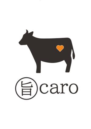 miki (misakixxx03)さんのランチ限定　肉バル「旨caro」のロゴへの提案