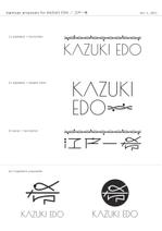 スペースアウトデザイン (miqsbt)さんのアーティスト「Kazuki Edo」のロゴへの提案