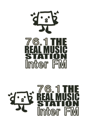 kikujiro (kiku211)さんの「76.1 THE REAL MUSIC STATION InterFM」のロゴ作成への提案