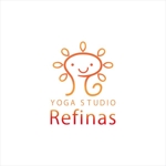 u164 (u164)さんのヨガスタジオ　ジム　「Refinas」「リフィナス」　の　ロゴへの提案