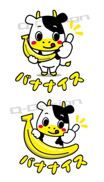 Q-Design (cats-eye)さんのバナナジュース専門店のキャラクターロゴへの提案