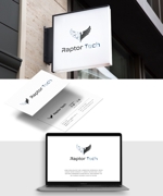 BUTTER GRAPHICS (tsukasa110)さんの名刺や表札、ウェブサイトにて使用する個人事業主事務所「Raptor Tech」のロゴへの提案