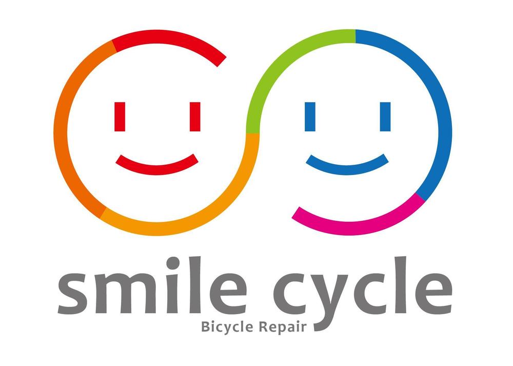 「smile cycle」のロゴ作成