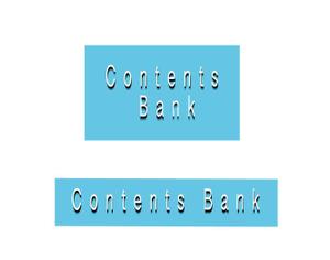 tukasagumiさんの著作権サービス「Contents Bank」のロゴへの提案