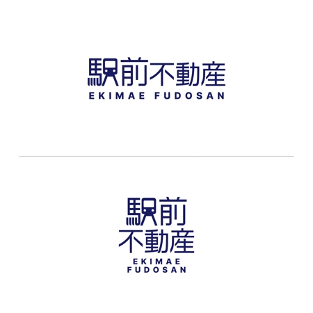 kaeru-4gさんの不動産会社「駅前不動産」のロゴへの提案