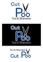 ルナ (luna_stone92)さんの理容室　CutPoo  Cut & Shampoo の ロゴへの提案