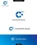 queuecat (queuecat)さんの著作権サービス「Contents Bank」のロゴへの提案