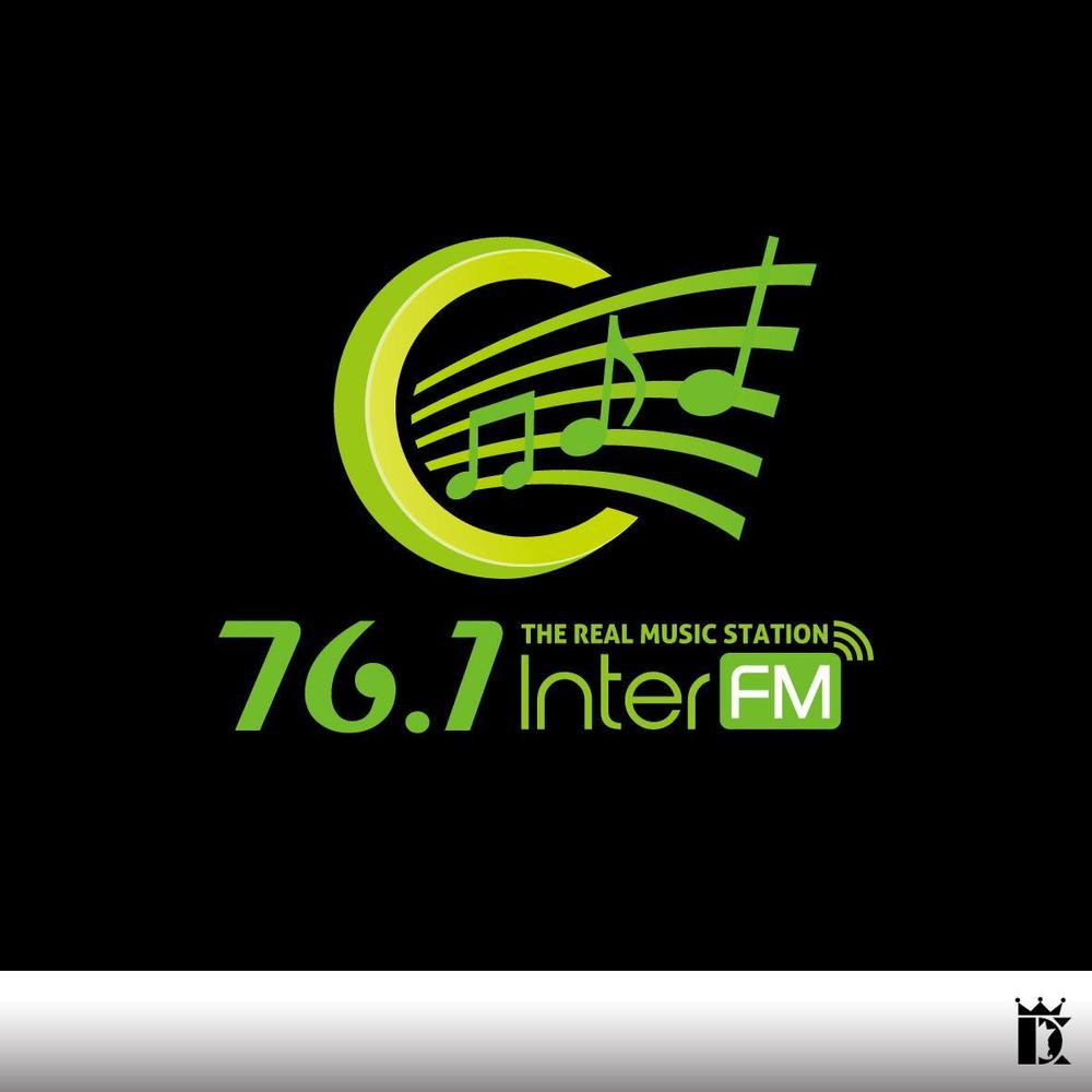 「76.1 THE REAL MUSIC STATION InterFM」のロゴ作成