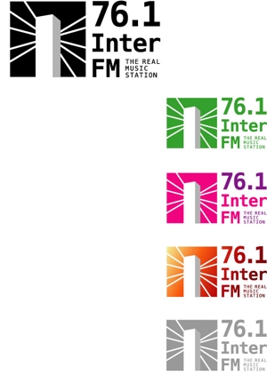 takmiさんの「76.1 THE REAL MUSIC STATION InterFM」のロゴ作成への提案