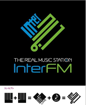 ヘッドディップ (headdip7)さんの「76.1 THE REAL MUSIC STATION InterFM」のロゴ作成への提案