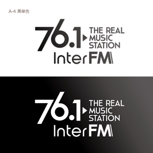 tkm_umr (elect_romeca)さんの「76.1 THE REAL MUSIC STATION InterFM」のロゴ作成への提案