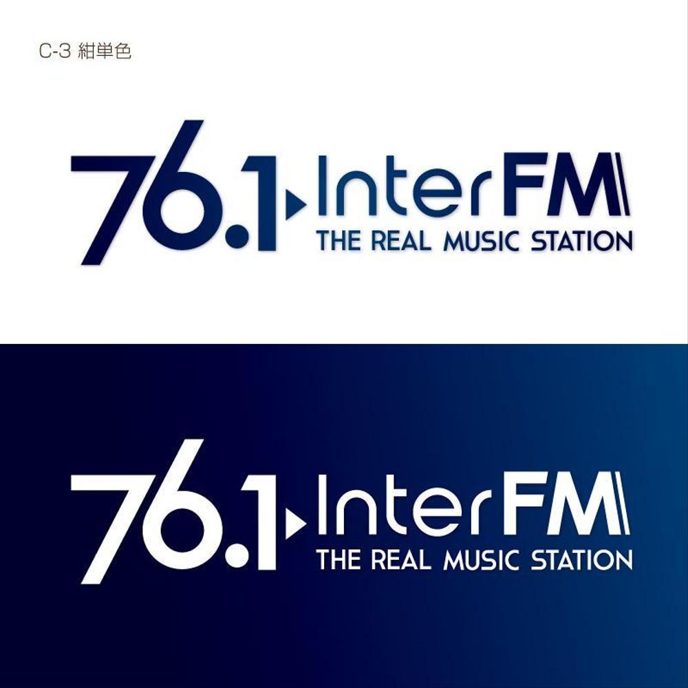 「76.1 THE REAL MUSIC STATION InterFM」のロゴ作成