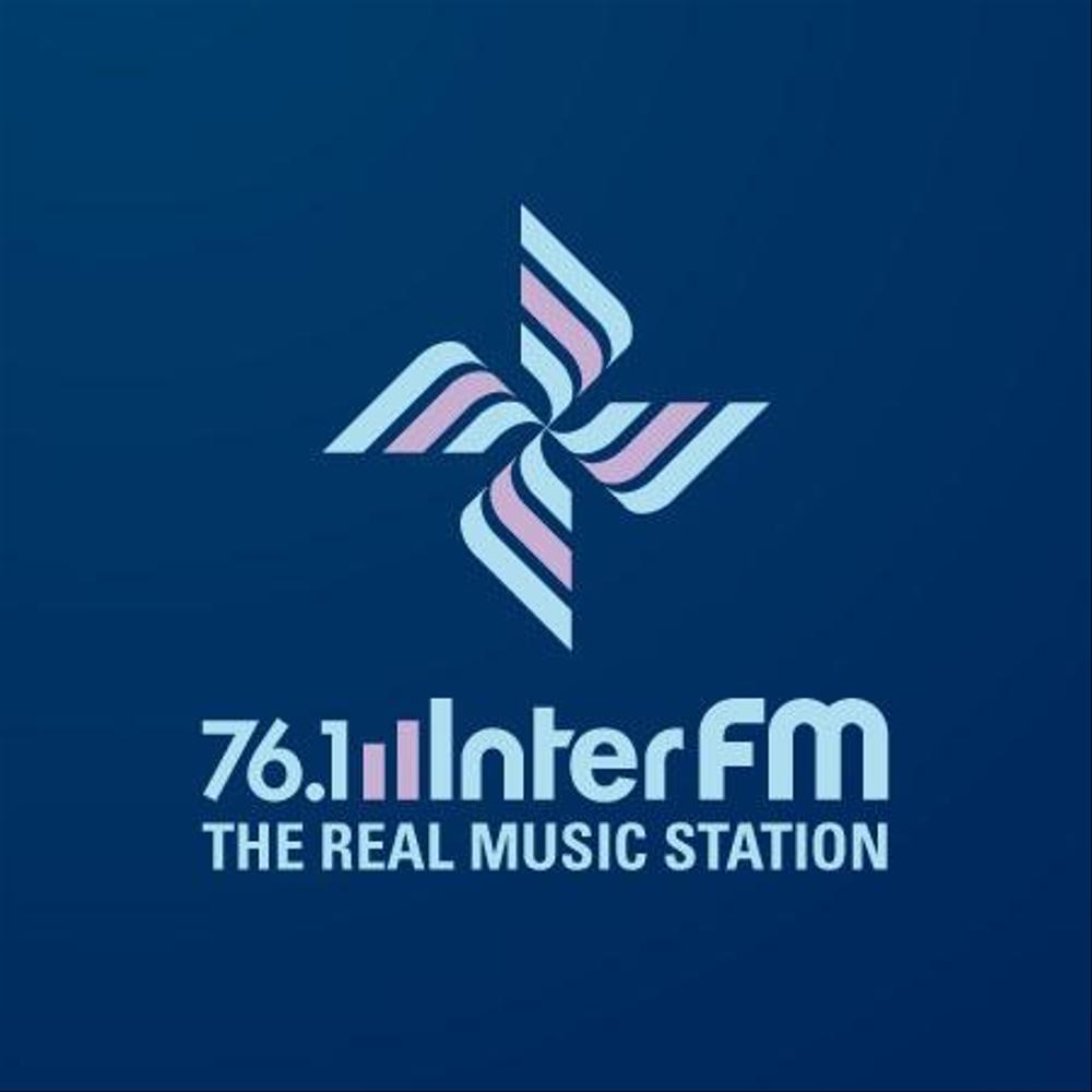 「76.1 THE REAL MUSIC STATION InterFM」のロゴ作成