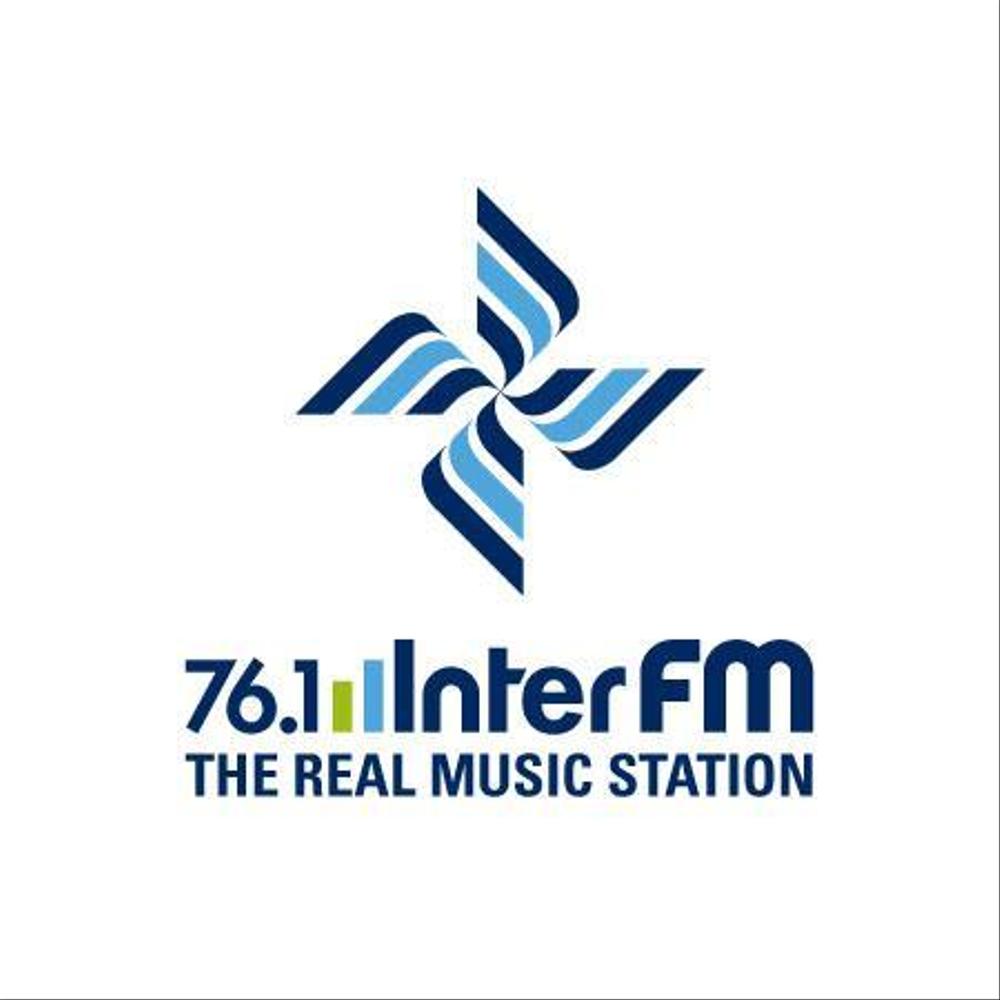 「76.1 THE REAL MUSIC STATION InterFM」のロゴ作成